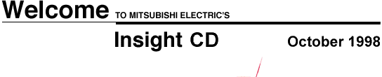 Welcome to Mitsubishi Electric's Insight CD